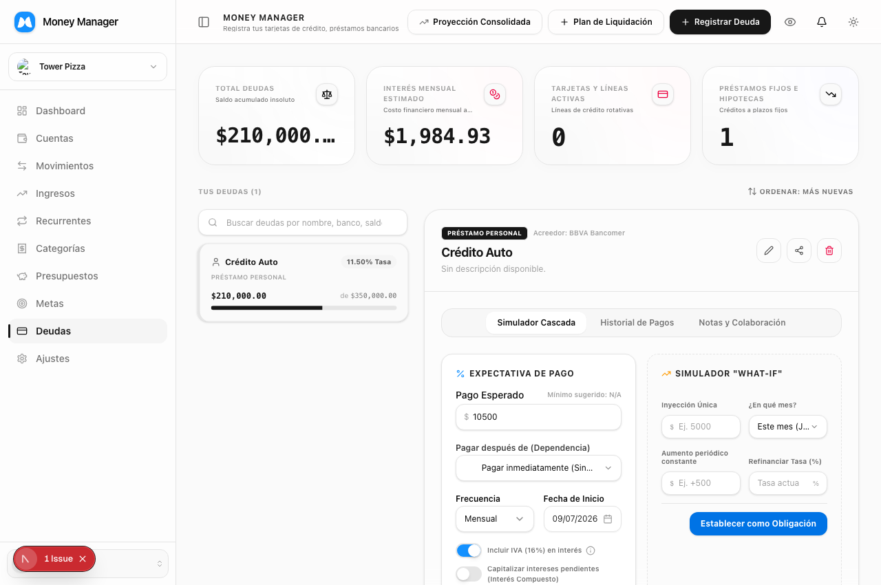 Ficha de Detalle de Deuda